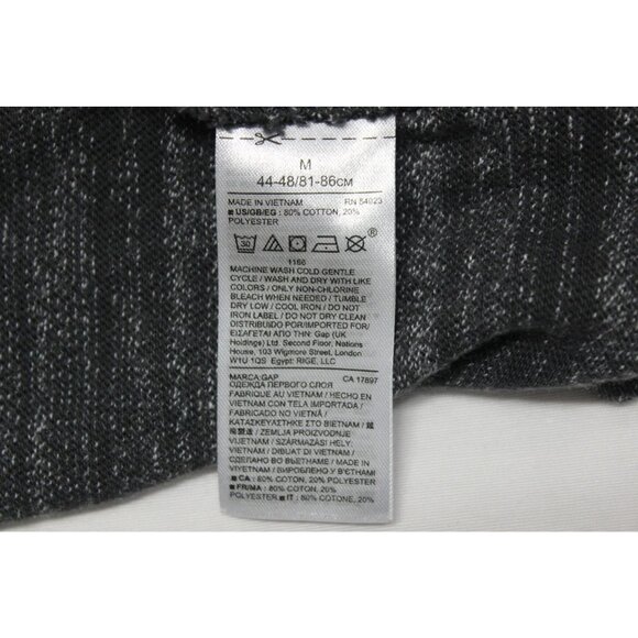 Gap men's soft‎ spun heather gray long sleeve crew neck pullover shirt M - Picture 8 of 9